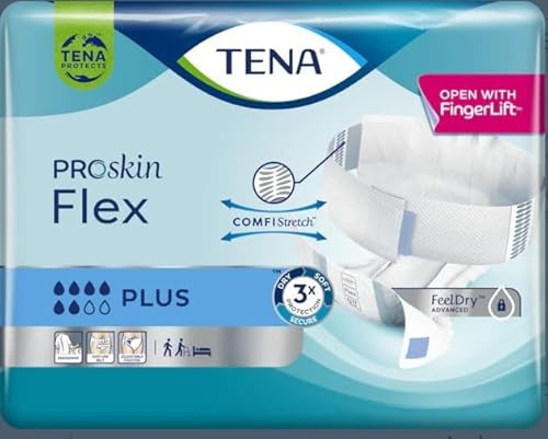 Tena Proskin - Flex Plus Pannolini A Cintura Per Incontinenza L, 30 Pezzi