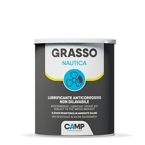 Camp Grasso Nautica, Grasso Lubrificante Protettivo Di Colore Bianco, Anticorrosivo, Idrorepellente, Non Dilavabile, Specifico Per Nautica, 1 Kg