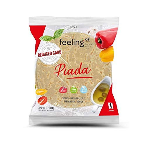 Feeling Ok Piada - Piadina Reduced Carb 2X50G 3 Confezioni 300G