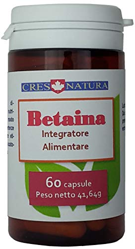 Betaina 60 Capsule. 506Mg Di Betaina Estratto Secco Di Origine Naturale. Prodotto In Italia