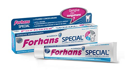 Forhans, Dentifricio Special, Dentifricio Per Gengive Con Zinco Cloruro, Per Infiammazioni Gengivali, Azione Antisettica, Antibatterica E Antinfiammat