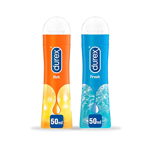 Kit Durex Gel Hot & Fresh 50Ml, Lubrificante Intimo Effetto Caldo Ed Effetto Freddo, 100Ml