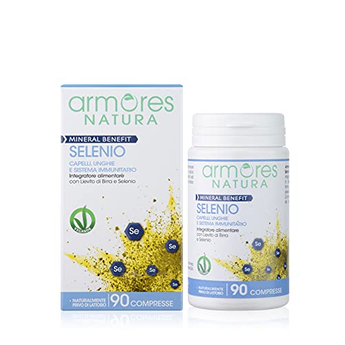 Armores Natura Integratori Alimentari, Mineral Benefit Selenio, Favorisce Il Mantenimento Di Capelli E Unghie Normali, Protegge Dallo Stress Ossidativ