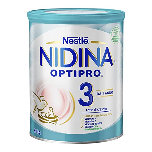 Nestlé Nidina Optipro 3 Latte Di Crescita Polvere Da 12 Mesi, Latta 800 G