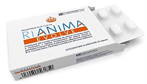 Zero Rianima Evolve Integratore Alimentare, 30 Capsule - Favorisce Il Buono Tono Dell'Umore - Riduce Stanchezza, Affaticamento Fisico E Mentale - Con
