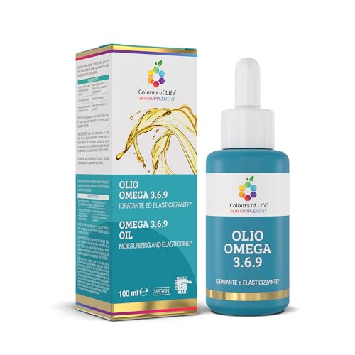 Olio Omega 369, Formulato Con Oli Vegetali, Oli Essenziali Ed Estratti Vegetali, Per Un’Azione Idratante, Nutriente E Levigante, 100 Ml