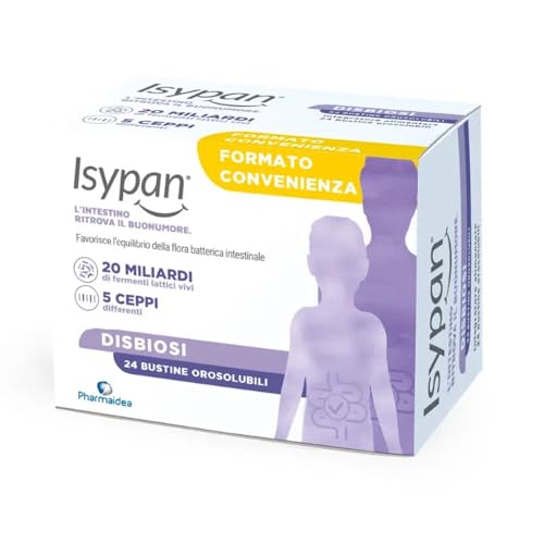 Pharmaidea Isypan - Disbiosi Integratore Di Probiotici, 24 Bustine Orosolubili