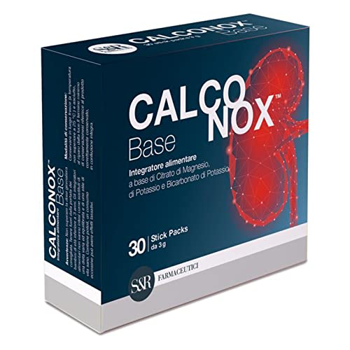 Calconox Base - Integratore Alimentare Per I Disturbi Dell’Apparato Urinario Come La Calcolosi, 30 Stick Packs