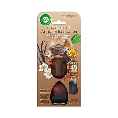 Airwick Ricariche Per Diffusore Di Oli Essenziali, Fragranza Vaniglia Avvolgente - Confezione Da 1 Ricarica