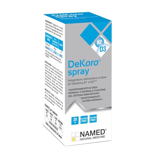 Named Dekoro Spray Integratore Alimentare Di Vitamina K2 E D3, 20Ml