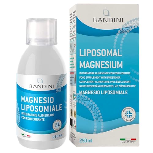 Bandini® Magnesio Liposomiale 250Ml - Integratore Alimentare Liquido Ad Alto Dosaggio Ed Assorbimento - Alta Biodisponibilità - 100% Vegan E Senza Ogm