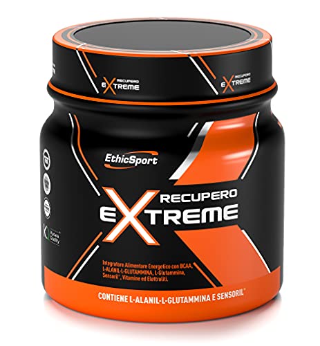 Recupero Extreme - Barattolo Da 400 G - Integratore Alimentare Con Bcaa, L-Alanil-L-Glutammina, L-Glutammina, Sensoril, Vitamine Ed Elettroliti. Recup