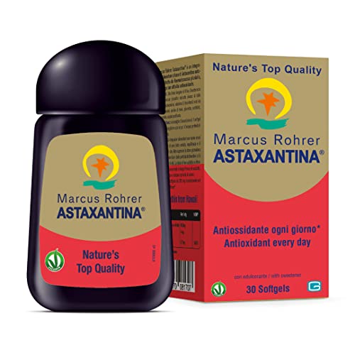 Marcus Rohrer Astaxantina, Integratore Alimentare A Base Di Astaxantina Naturale, Da Ematococco, In Softgel (30 X 785 Mg)