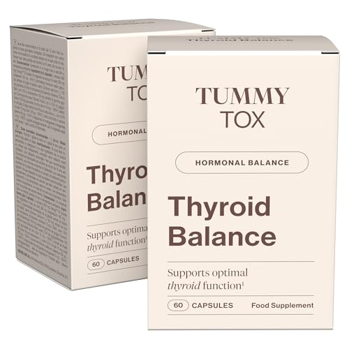Thyroid Balance | Senza Ormoni | Magnesio, L-Tirosina, Iodio, Selenio, Basilico Santo, Schisandra, Zinco, Manganese E Guggul | 120 Capsule Di Tummytox