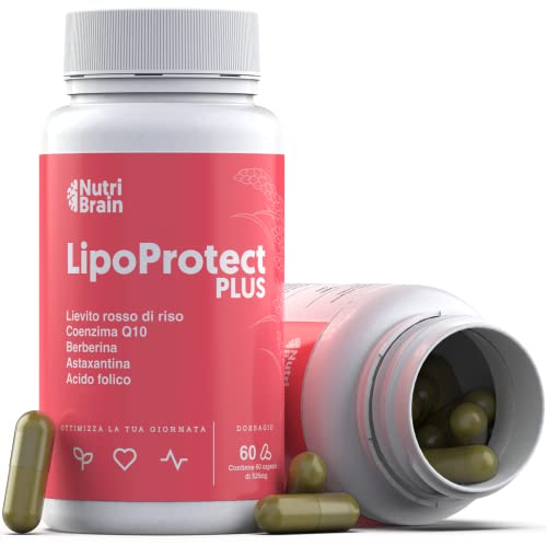 Lipo-Protect Plus Xxl 60 Capsule | Contiene Lievito Di Riso Rosso Concentrato (10 Mg) + Berberina, Policosanolo E Amido Di Mais (2 Mesi)