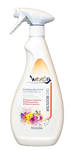 Wexor Deo Booster Profuma L'Ambiente-Elimina Gli Odori-Pulisce E Spolvera Monoj Di Tahiti,Lime E Fiori Del Brasile 750Ml