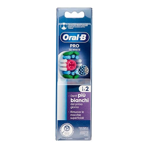 Oral B Ricambio Spazzolino Elettrico Xf 3Dwhite, 2Pz