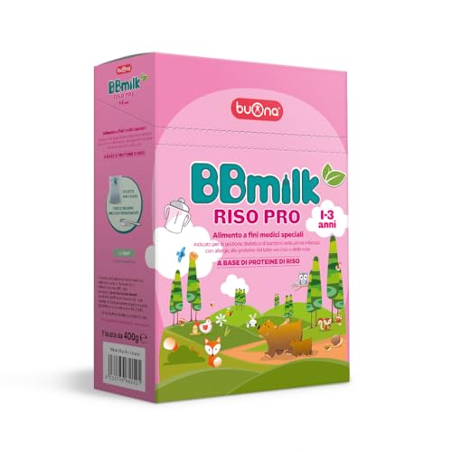 Buona Bbmilk Riso Pro Da 1 A 3 Anni In Caso Di Allergia Alle Proteine Del Latte Vaccino O Della Soia 400G
