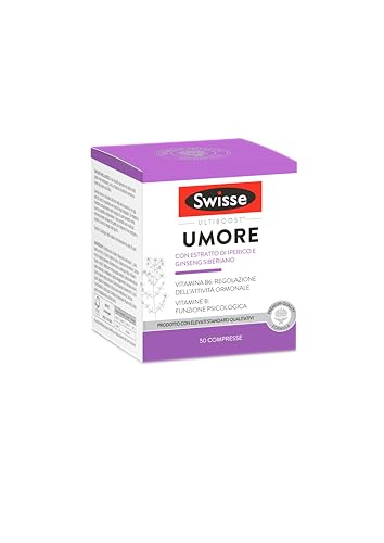 Swisse Umore - 50 Compresse, Integratore Di Valeriana, Iperico, Luppolo