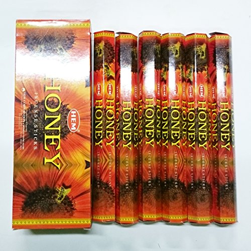 Honey Von Hem Big Pack - Bastoncini Di Incenso, 6 X 20 Pezzi