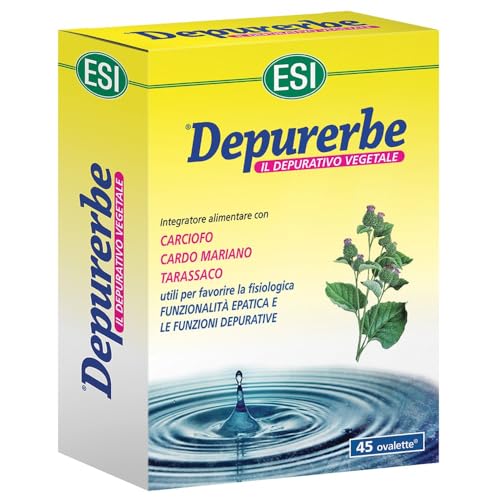 Esi - Depurerbe, Integratore Alimentare A Base Di Tarassaco, Cardo Mariano E Vitamina B6, Favorisce La Normale Funzionalità Epatica E Aiuta A Depurare