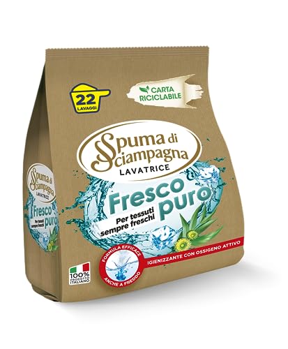 Spuma Di Sciampagna Detersivo Lavatrice Polvere Fresco 22 Lavaggi - 990 G