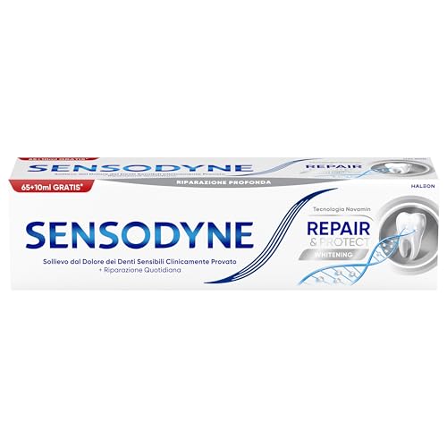 Sensodyne Repair & Protect Whitening Effetto Sbiancante Dentifricio Per Denti Sensibili, 75Ml