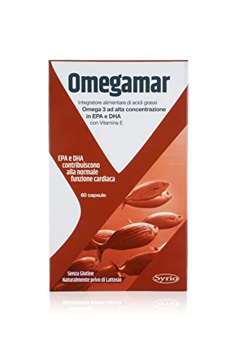 Syrio Integratori Alimentari, Omegamar Integratore Alimentare A Base Di Acidi Grassi Omega 3 Epa E Dha Per Migliorare La Funzionalità Cardiovascolare