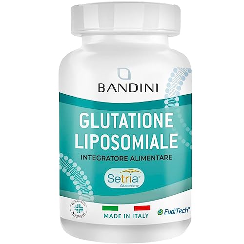 Bandini® Glutatione Liposomiale 60 Capsule | 250Mg L-Glutatione Setria Ridotto E Bioattivo Da Fermentazione | Antiossidante E Anti Invecchiamento - Co