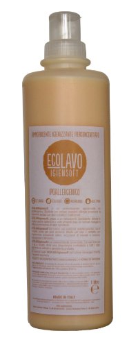 Ecolavo Ecolavo Igiensoft - Ammorbidente Igienizzante Iperconcentrato Ipoallergenico - 1 Litro - 500 G