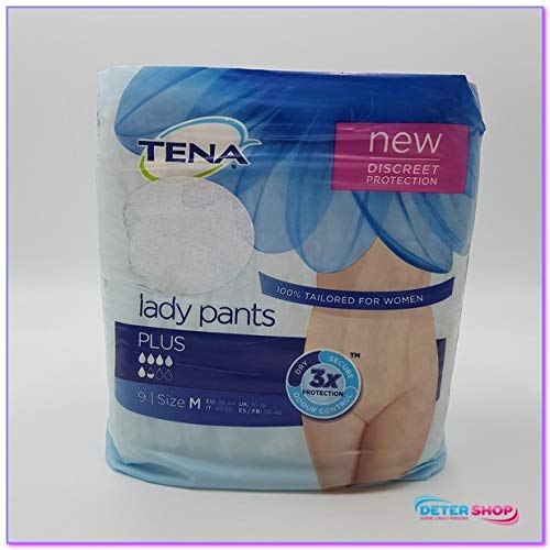 Tena Lady Pants Plus Mutandina Assorbente Misura M (42-50) 9 Pezzi