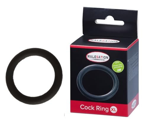 Silicone Cock Ring Nero Xl (Ø 5 Cm) Anello Per Il Pene