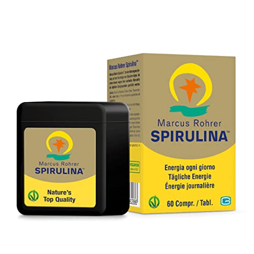 Marcus Rohrer Spirulina Integratore Alimentare Completo Adatto Ai Vegani, Scatola Tascabile (60 Compresse)