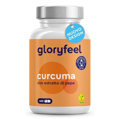Curcuma E Piperina Plus, 400 Capsule (13 Mesi Di Scorta), Curcumina E Piperina, 700Mg Pura Curcuma Polvere Di Cui 35Mg Di Curcumina, Curcuma Integrato