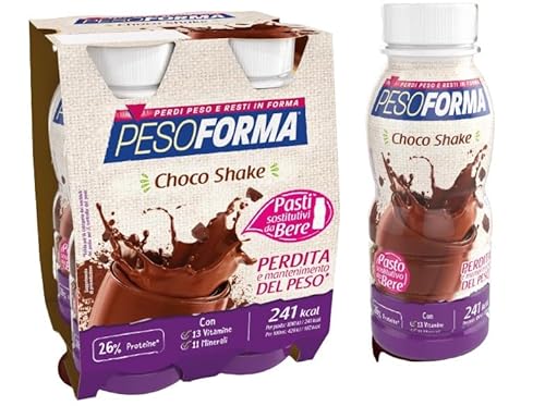 Pesoforma Choco Shake, Pasti Sostitutivi Da Bere, Per Rimettersi In Forma E Tenere Sotto Controllo Il Peso, Al Gusto Di Cioccolato, In Pratica Bottigl