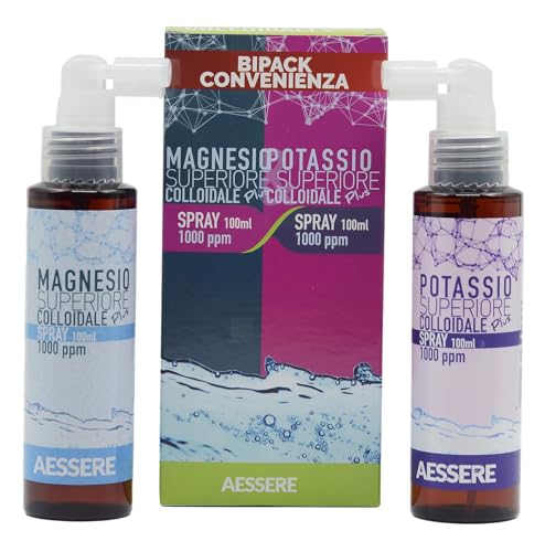 Bipack Aessere Potassio Superiore Colloidale Plus Spray + Magnesio Superiore Colloidale Plus Spray