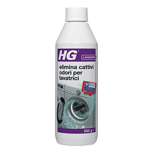 Hg Elimina Cattivi Odori Per Lavatrici, Detergente Per Lavatrice, Elimina Cattivi Odori E Rimuove Lo Sporco Dagli Scarichi, 550 G (657055108)