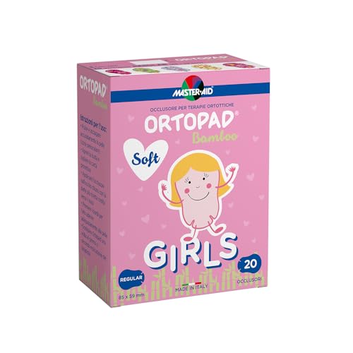 Master Aid Ortopad Soft Girls Regular - Cerotti Colorati Oculari Per Bambini - Cerotto Occlusore Occhio Bambini Per Il Trattamento Di Occhio Pigro E S