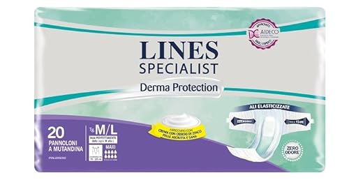 Lines Specialist - Derma Protection Pannoloni A Mutandina Maxi M/L, 20Pezzi