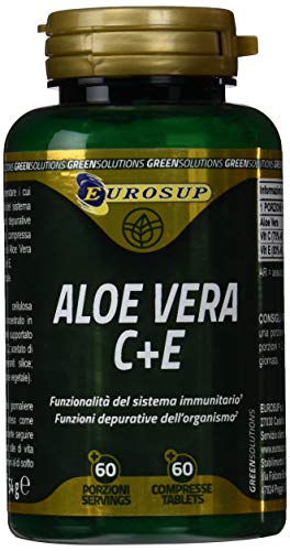 Eurosup Aloe Vera Comvitamine C Ed E, Barattolo Da 60 Compresse