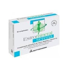 Estromineral Serena Integratore Alimentare Menopausa Con Isoflavoni Di Soia, Fermenti Lattici, Magnolia, Calcio, Magnesio E Vitamina D3 Senza Glutine
