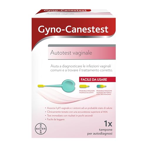 Gyno-Canestest Autotest Vaginale Per La Diagnosi Di Infezioni Vaginali Comuni, 1 Tampone