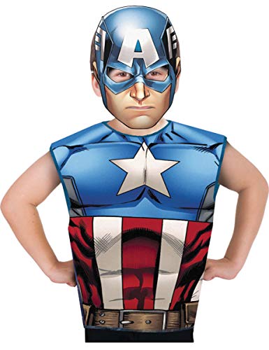 Rubie' S Francia – Marvel Heroes Kit Degui Captain America, I-620969, Taglia Unica