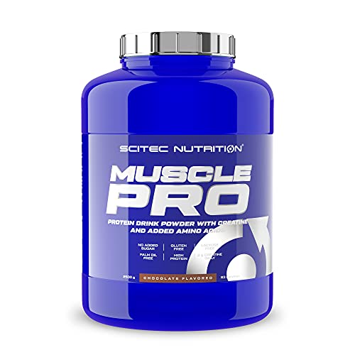 Scitec Nutrition Muscle Pro, Bevanda Proteica Con Diverse Fonti Proteiche, Creatina, Aminoacidi Aggiunti Ed Edulcoranti, 2.5 Kg, Cioccolato