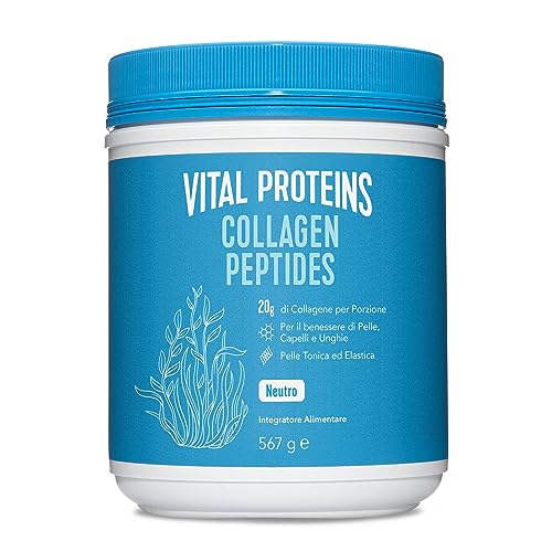 Vital Proteins Collagen Peptides - Collagene Idrolizzato – Collagene In Polvere - 20G Per Porzione – Non Aromatizzato – Barattolo Da 567G
