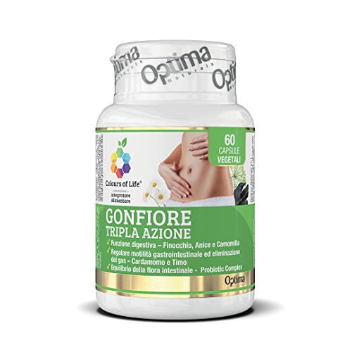 Colours Of Life Gonfiore Tripla Azione, 60 Capsule Vegetali