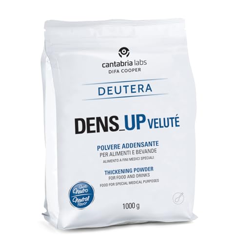 Dens Up Velute, 1000G Polvere Addensante Per Alimenti Liquidi E Semiliquidi, Disfagia, Busta Richiudibile