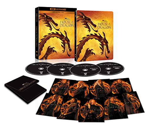 House Of The Dragon Stagione 1 Steelbook Con Carte (4K Ultra Hd)