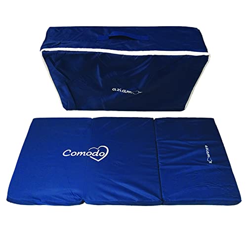 Aziamor Materasso Comodo Per Lettino Da Campeggio Neonato Con Sacca Di Trasporto 120X60X5 Cm