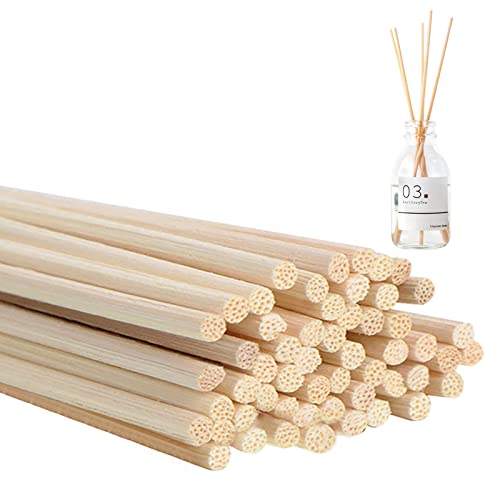 Andshuai 50 Pezzi Bastoncini Profumatori Fibra,Bastoncini Diffusore,Bastoncini Per Diffusori,Bastoncini Di Diffusore,Bastoncini Fibra Per Diffusore,Pe
